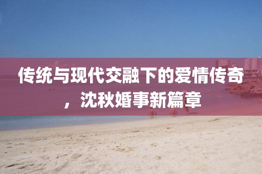 传统与现代交融下的爱情传奇，沈秋婚事新篇章