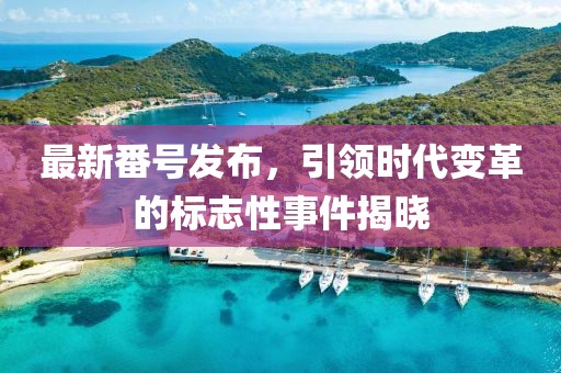 最新番号发布，引领时代变革的标志性事件揭晓