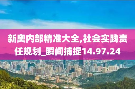 新奥内部精准大全,社会实践责任规划_瞬间捕捉14.97.24