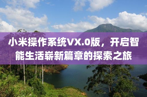 小米操作系统VX.0版，开启智能生活崭新篇章的探索之旅