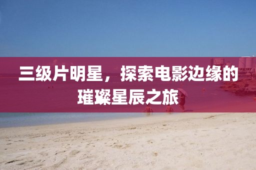 三级片明星，探索电影边缘的璀璨星辰之旅