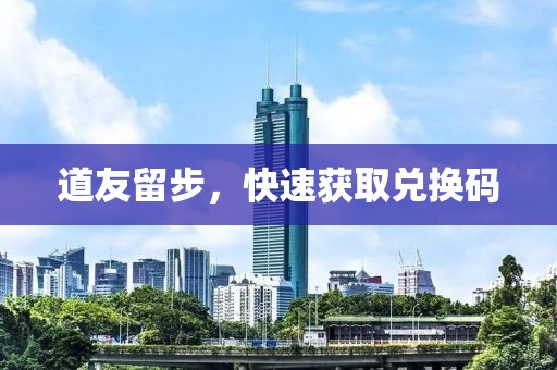 道友留步，快速获取兑换码