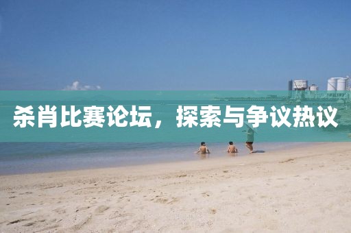 杀肖比赛论坛，探索与争议热议