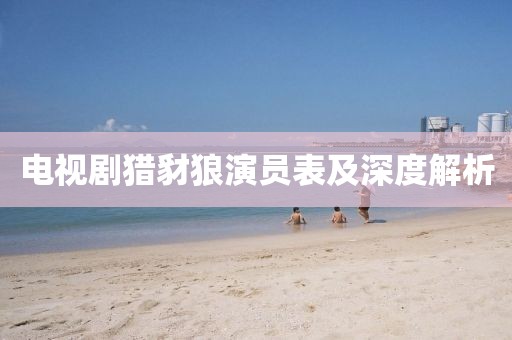 电视剧猎豺狼演员表及深度解析