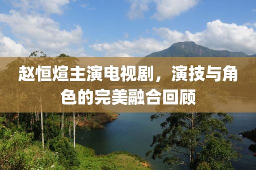 赵恒煊主演电视剧，演技与角色的完美融合回顾