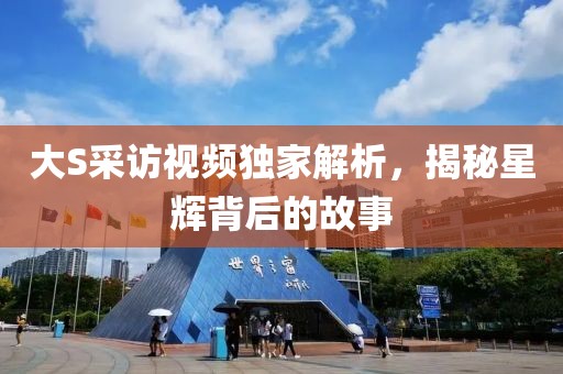 大S采访视频独家解析，揭秘星辉背后的故事
