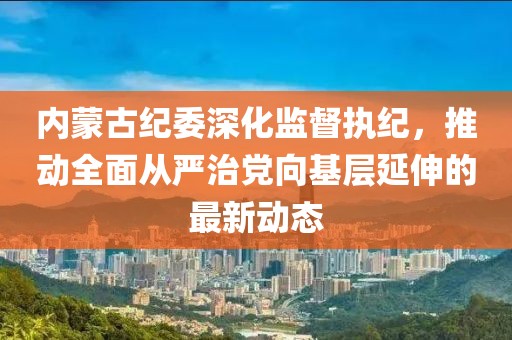 内蒙古纪委深化监督执纪，推动全面从严治党向基层延伸的最新动态
