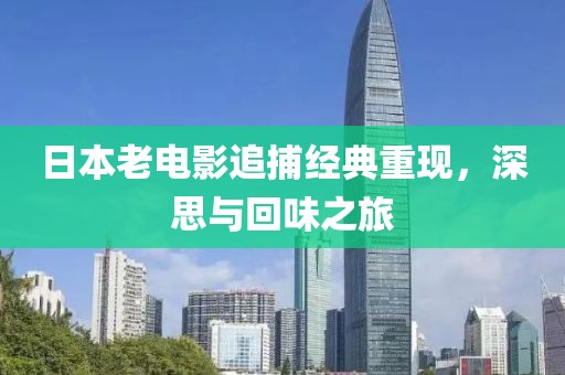 日本老电影追捕经典重现，深思与回味之旅