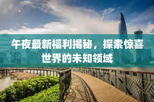 午夜最新福利揭秘，探索惊喜世界的未知领域