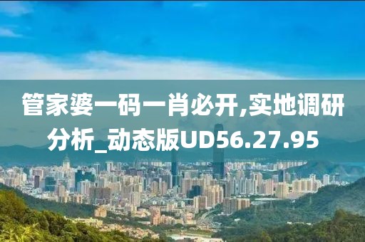 管家婆一码一肖必开,实地调研分析_动态版UD56.27.95