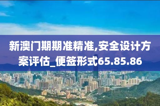 新澳门期期准精准,安全设计方案评估_便签形式65.85.86
