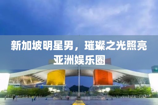 新加坡明星男，璀璨之光照亮亚洲娱乐圈