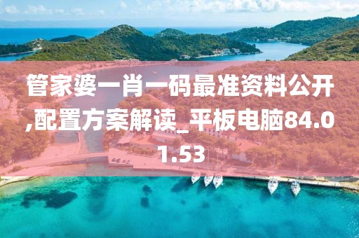 管家婆一肖一码最准资料公开,配置方案解读_平板电脑84.01.53