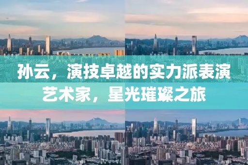 孙云，演技卓越的实力派表演艺术家，星光璀璨之旅