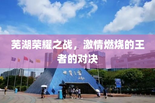 芜湖荣耀之战，激情燃烧的王者的对决