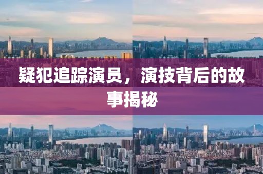 疑犯追踪演员，演技背后的故事揭秘