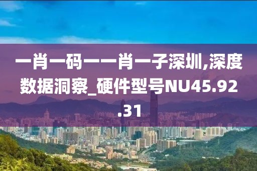 一肖一码一一肖一子深圳,深度数据洞察_硬件型号NU45.92.31