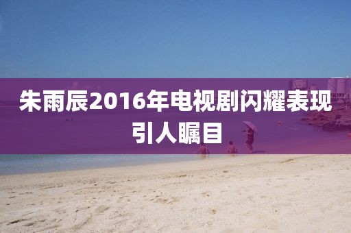 朱雨辰2016年电视剧闪耀表现引人瞩目