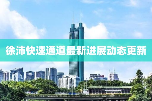 徐沛快速通道最新进展动态更新