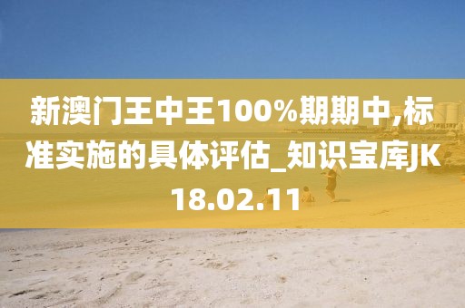新澳门王中王100%期期中,标准实施的具体评估_知识宝库JK18.02.11