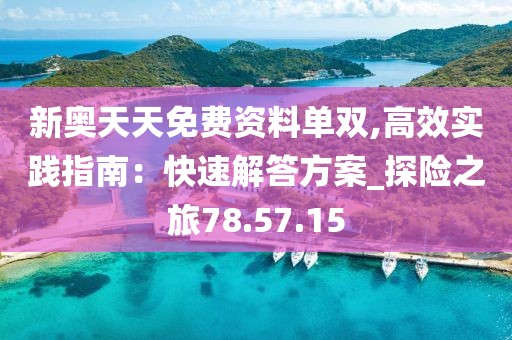 新奥天天免费资料单双,高效实践指南：快速解答方案_探险之旅78.57.15