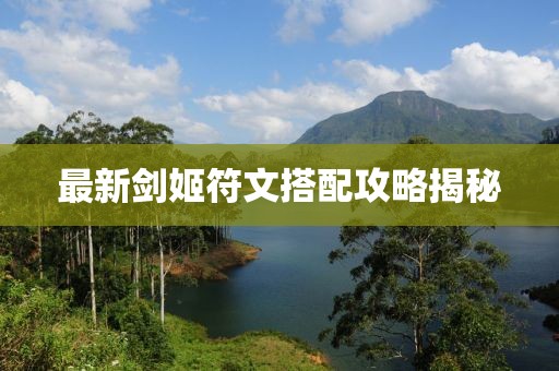 最新剑姬符文搭配攻略揭秘