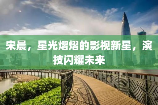 宋晨，星光熠熠的影视新星，演技闪耀未来