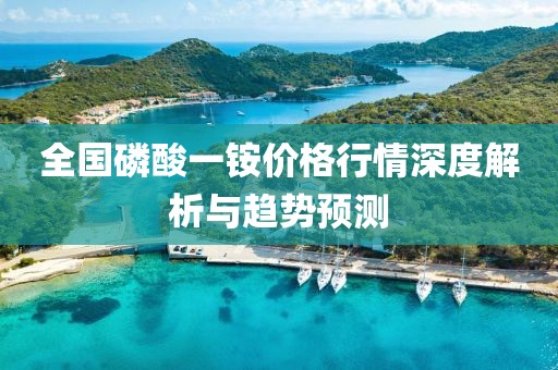 全国磷酸一铵价格行情深度解析与趋势预测