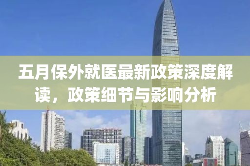 五月保外就医最新政策深度解读，政策细节与影响分析