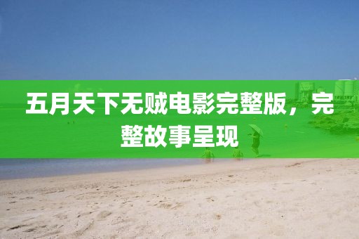 五月天下无贼电影完整版，完整故事呈现