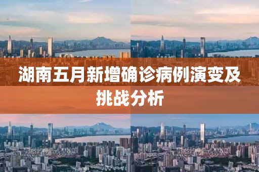 湖南五月新增确诊病例演变及挑战分析