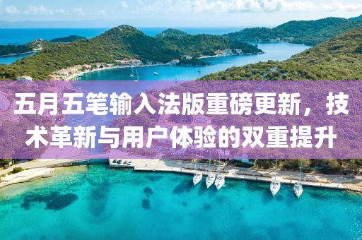 五月五笔输入法版重磅更新，技术革新与用户体验的双重提升