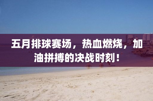五月排球赛场，热血燃烧，加油拼搏的决战时刻！