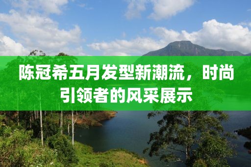 陈冠希五月发型新潮流，时尚引领者的风采展示
