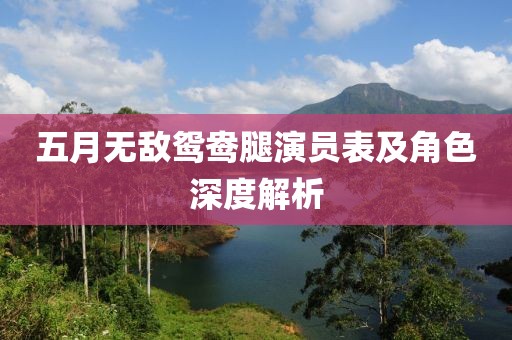 五月无敌鸳鸯腿演员表及角色深度解析
