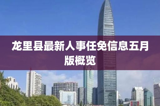 龙里县最新人事任免信息五月版概览