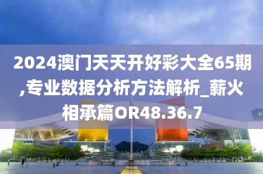 2024澳门天天开好彩大全65期,专业数据分析方法解析_薪火相承篇OR48.36.7