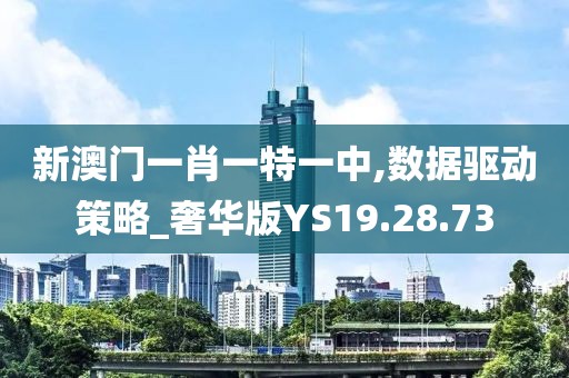 新澳门一肖一特一中,数据驱动策略_奢华版YS19.28.73
