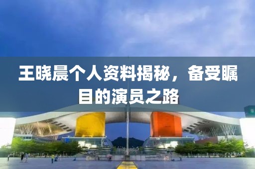 王晓晨个人资料揭秘，备受瞩目的演员之路