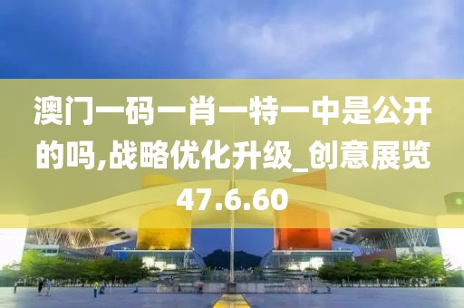澳门一码一肖一特一中是公开的吗,战略优化升级_创意展览47.6.60