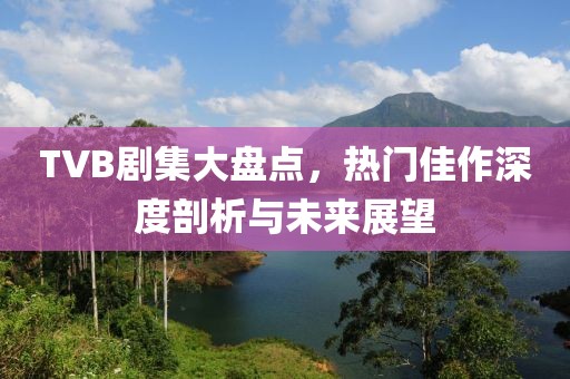 TVB剧集大盘点，热门佳作深度剖析与未来展望