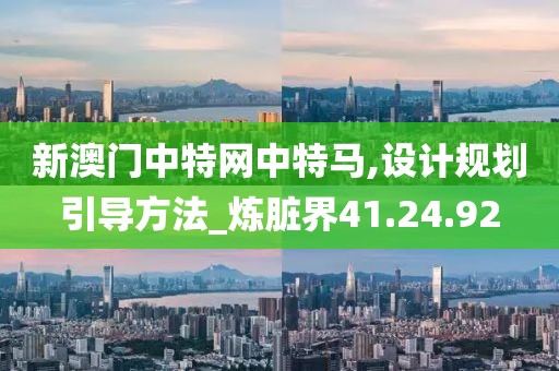 新澳门中特网中特马,设计规划引导方法_炼脏界41.24.92