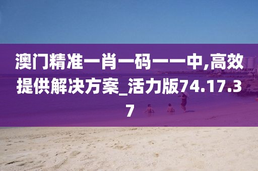 澳门精准一肖一码一一中,高效提供解决方案_活力版74.17.37