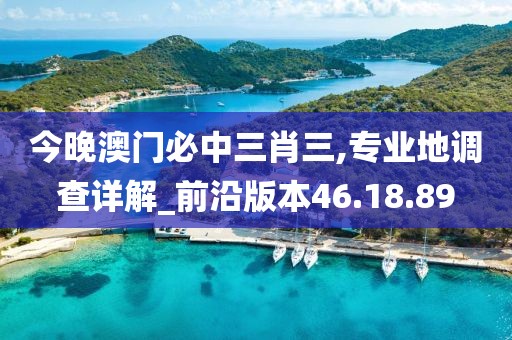 今晚澳门必中三肖三,专业地调查详解_前沿版本46.18.89