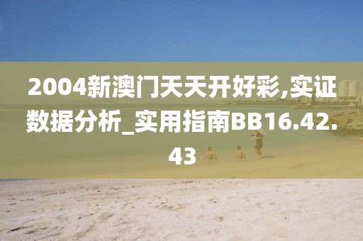 2004新澳门天天开好彩,实证数据分析_实用指南BB16.42.43