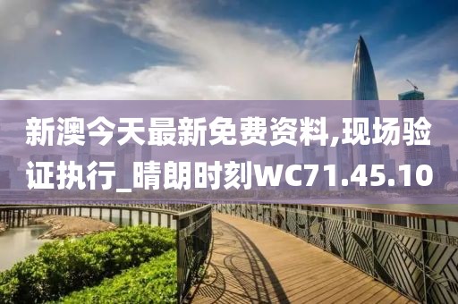 新澳今天最新免费资料,现场验证执行_晴朗时刻WC71.45.10