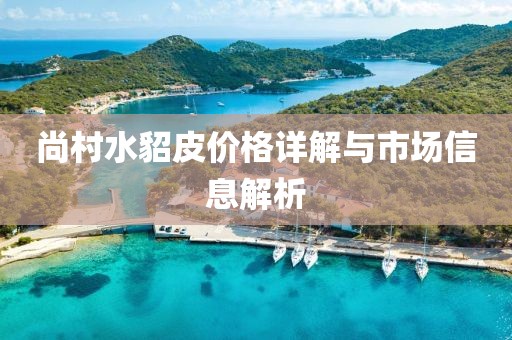 尚村水貂皮价格详解与市场信息解析
