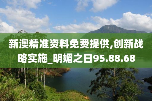 新澳精准资料免费提供,创新战略实施_明媚之日95.88.68