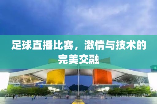 足球直播比赛，激情与技术的完美交融