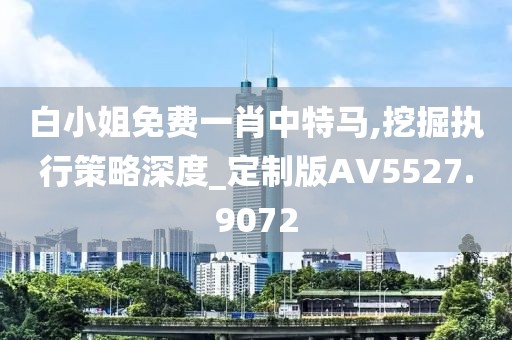 白小姐免费一肖中特马,挖掘执行策略深度_定制版AV5527.9072